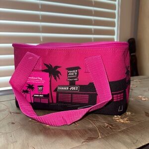 NWT Trader Joe's LIMITED EDITION Mini Insulated Bag Tote PINK